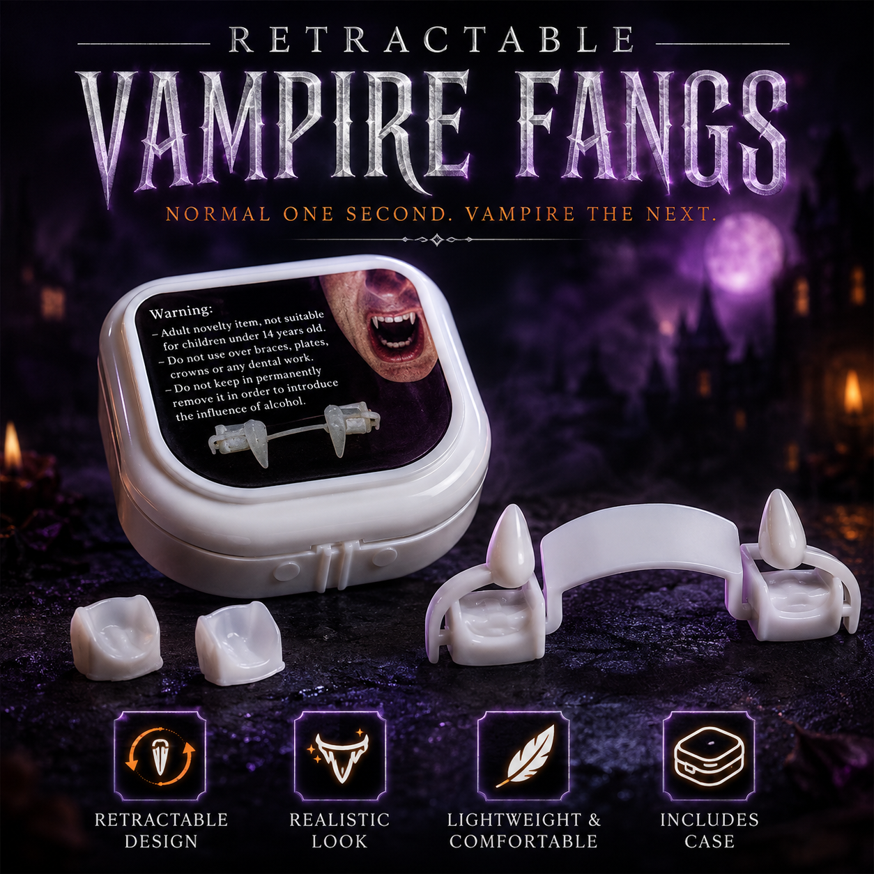 Retractable Vampire Fangs